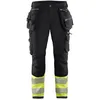 Image de Pantalon Stretch 4d Noir Jaune Fluo Taille C54