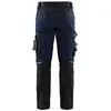 Image de Pantalon artisan BLAKLADER stretch - 17991860-46-Bleu foncé / noir