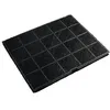 Image de Filtre à charbon ecfb01 (24,2 x 19,5 x 1,2 cm) pour hottes electrolux, zanussi, aeg, faure, brandt, whirlpool, de dietrich - m203068