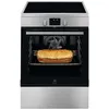 Image de Electrolux Serie 500 SurroundCook LKI64890BX - Cuisinière - pose libre - largeur : 59.6 cm - profondeur : 60 cm - hauteur : 85 cm - avec système auto-nettoyant - acier inoxydable
