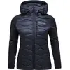 Image de Peak Performance, Femmes, Vestes d'hiver, Capuche hybride Helium Down pour femme, Bleu, Noir, (S)