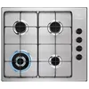 Image de Electrolux Slim line EGS6414X - Table de cuisson au gaz - 4 plaques de cuisson - Niche - largeur : 55 cm - profondeur : 47 cm - acier inoxydable