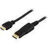 Image de Deltaco DP-3030 Adaptateur de câble vidéo 3 m DisplayPort HDMI type A (standard) Noir (3 m), Câble vidéo, Noir