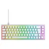 Image de CHERRY XTRFY K5V2 - Clavier - 65% - compact - rétroéclairage - USB - QWERTZ - Allemand - commutateur : CHERRY MX2A Red - blanc