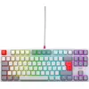 Image de CHERRY Clavier XTRFY K4V2 TKL, rétro (FR, Filaire), Clavier, Gris, Rouge, Multicolore