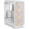 Image de Fractal Case Meshify 3 White RGB TG Clear Tint (ATX, mATX, Mini-ITX), Boîtier PC, Blanc