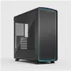 Image de Fractal Summit - Ambience Blackout TG teinte claire (ATX, E-ATX, mATX, Mini-ITX), Boîtier PC, Bleu, Noir