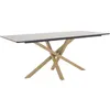 Image de Table de repas 90 x 180 cm Piazza noir, marron