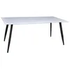 Image de Table a manger fixe sans tiroir 6 personnes rectangulaire en MDF L 180 cm
