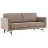 Image de Canape dangle droit fixe venture home Sky 3 places en velours marron