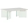 Image de Venture Home - Table basse 120 x 80 cm pieds en verre Ester