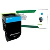 Image de Lexmark 702C - Cyan - original - cartouche de toner LCCP, LRP - pour Lexmark CS310dn, CS310n, CS410dn, CS410dtn, CS410n, CS510de, CS510dte