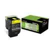 Image de Lexmark 802HY - À rendement élevé - jaune - original - cartouche de toner LCCP, LRP - pour Lexmark CX410de, CX410dte, CX410e, CX510de, CX510dhe, CX510dthe