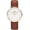 Image de Daniel Wellington, Montre, Classic St Mawes, Rose, Or, Blanc, Marron, (Horloge analogique, 36 mm)