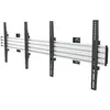 Image de Multibrackets M Wallmount Pro MBW2U - Kit de montage (2 plaques murales, rails muraux, 4 x bras fixes) - pour 2 écrans LCD - aluminium, acier - argent - Taille d'écran : 40"-65" - montable sur mur