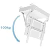 Image de Multibrackets Support plafond 32"-100", motorisé, blanc, métal (Plafond, 100 kg, 32" - 100"), Support mural pour TV, Blanc
