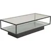 Image de Furniture Fashion - Table basse en verre et acier Maglehem