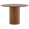 Image de Table a manger fixe sans tiroir 4 personnes rond en Bois L 110 cm