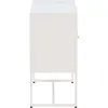Image de Venture Home - Buffet 3 portes en acier Malla gris clair