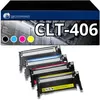 Image de 123CONSOMMABLES - P406C - Toner Compatible avec Samsung Xpress C460W CLX 3300 3305 3305W C467W CLT-406S (Noir/Cyan/Magenta/Jaune)
