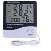 Image de Thermomètre Hygromètre Station météo Digital Intérieur avec Sonde Extérieur HTC-2 Blanc