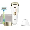 Image de Braun ipl pro 5 (épilateur a lumière pulsée) - avec pochette, rasoir venus et 2 têtes - or/blanc