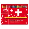 Image de Boîte métal de 30 crayons de couleurs aquarellables Swisscolor - Caran d'Ache