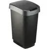 Image de Rotho Twist, Poubelle, Noir, Gris