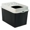Image de Maison de toilette TOP 50l - Noire PP Recycle - 57,2 x 39,3 x 40,4 cm