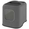 Image de Bac à litière ROTHO MyPet Biala avec couvercle et pelle, en plastique recyclé Anthracite