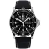Image de Luminox Sport Timer Bracelet Cuir Cadran Bleu Automatique Plongeur XS.0921 200M Montre Homme noir