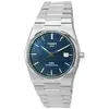 Image de Montre Tissot PRX T-Classic Powermatic 80 en acier inoxydable avec cadran bleu T137.407.11.041.00 T1374071104100 100M pour homme bleu