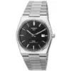Image de Montre Tissot PRX T-Classic Powermatic 80 en acier inoxydable avec cadran noir T137.407.11.051.00 100M pour homme noir