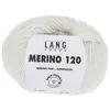 Image de Pelote de laine à tricoter MERINO 120 - Lang Yarns(...) - Blanc (001)