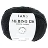Image de Pelote de laine à tricoter MERINO 120 - Lang Yarns(...) - Noir (004)