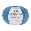Image de Pelote de laine à tricoter pour layette MERINO 200 BEBE - Lang Yarns(...) - 306 Bleu