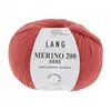 Image de Pelote de laine à tricoter pour layette MERINO 200 BEBE - Lang Yarns(...) - 429 Orange