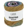 Image de Coton à tricoter et à crocheter QUATTRO DEGRADE - 100GR - Lang Yarns(...) - Multicolore 0010 (Bleu clair-Ocre-Rose)