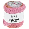 Image de Coton à tricoter et à crocheter QUATTRO DEGRADE - 100GR - Lang Yarns(...) - Multicolore 0015 (Rose-menthe-orange)