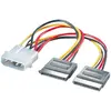 Image de Roline Adaptateur série ATA Power Y (15 cm, 4 broches Molex, S-ATA 15 broches), Câble interne (PC)