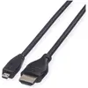 Image de Roline micro HDMI (Typ D)   HDMI (Typ A) (2 m), Câble vidéo, Noir