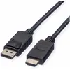 Image de Roline DisplayPort   HDMI (Typ A) (1.50 m), Câble vidéo, Noir