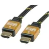 Image de Roline HDMI (Typ A)   HDMI (Typ A) (10 m), Câble vidéo, Noir, Or