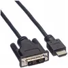 Image de Roline DVI HDMI (Typ A)   DVI HDMI (Typ A) (1 m), Câble vidéo, Noir