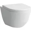 Image de Laufen, Cuvette toilettes + bidet, WC suspendu PRO Chasse d'eau plate 6 l Saillie 530mm pergamon