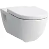 Image de Laufen, Cuvette toilettes + bidet, WC suspendu PRO rinçage profond saillie 700mm blanc