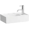 Image de Laufen, Lavabo, Lave-mains KARTELL 460x280mm avec accoudoir à droite ou au sol, blanc LCC (280 mm, 460 mm)