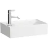 Image de Laufen, Lavabo, Lave-mains KARTELL 460x280mm Accoudoir gauche o PM o HL blanc LCC (460 mm, 280 mm)