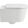 Image de Laufen, Cuvette toilettes + bidet, WC à faible profondeur sans rebord Kartell mural blanc H8203370000001