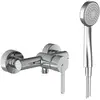 Image de Laufen, Robinetterie de salle de bains, Lua Mitigeur de douche, apparent, avec accessoires, chromé, H3310810041311